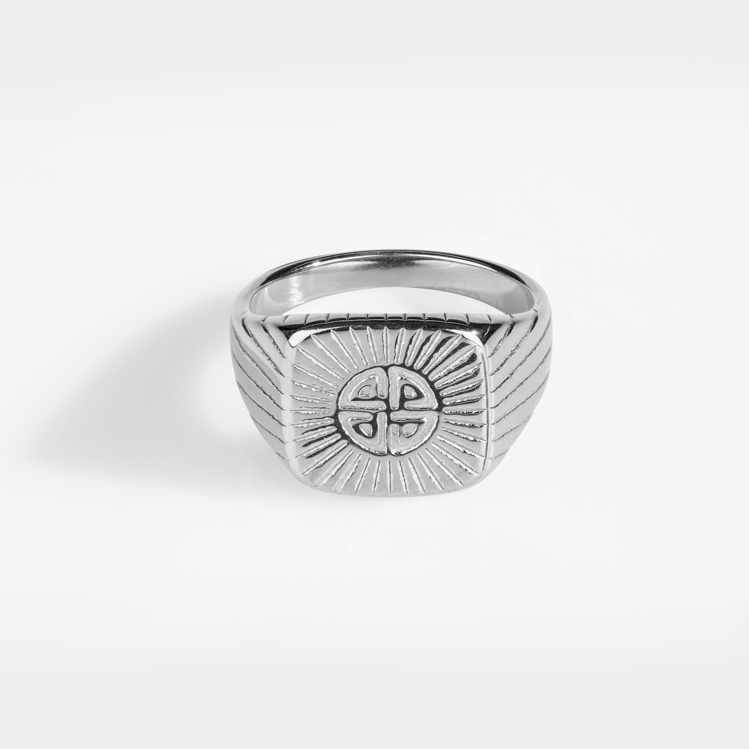 Knot Signature - Sølvtonet Herre Ring - Black Friday Tilbud