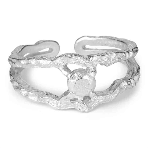 Alora Ring i Sterling Sølv - Justerbar og Elegant