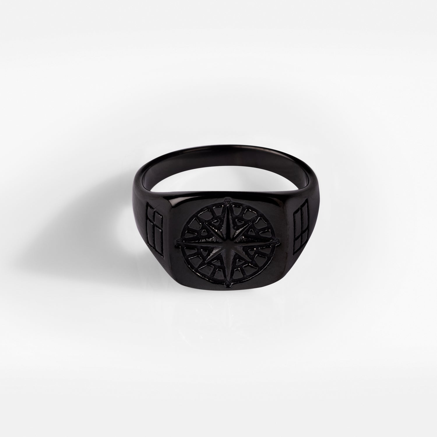 Compass Signature - Sort Herre Ring - Nordisk Design