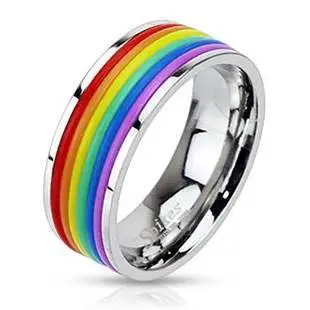 Pride Ring i Regnbuefarver - Hurtig levering!
