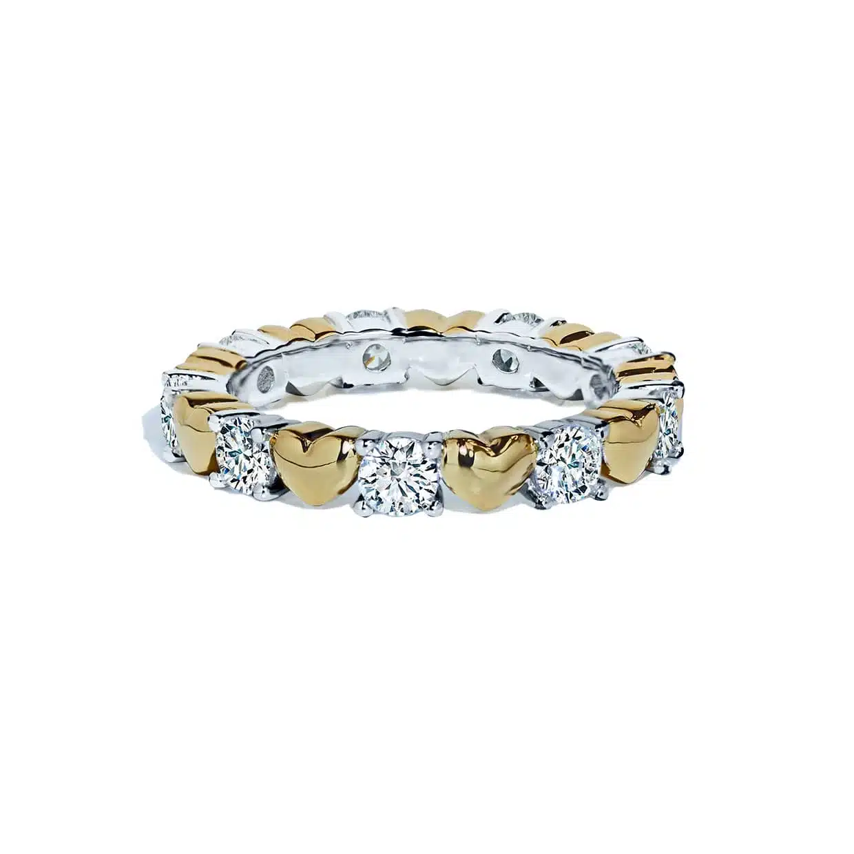 Loving Hjerte Ring i Forgyldt Sterlingsølv - Gaveidéer