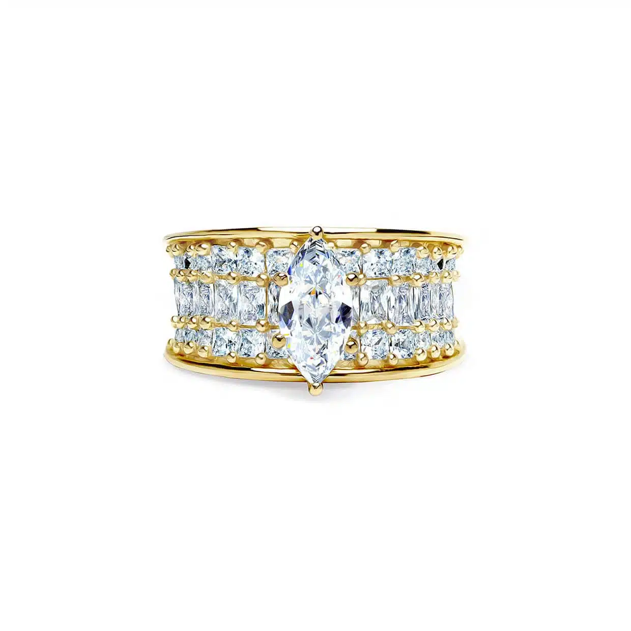 Forgyldt Sterlingsølv Prinsesse Ring - Perfekt Gaveidé