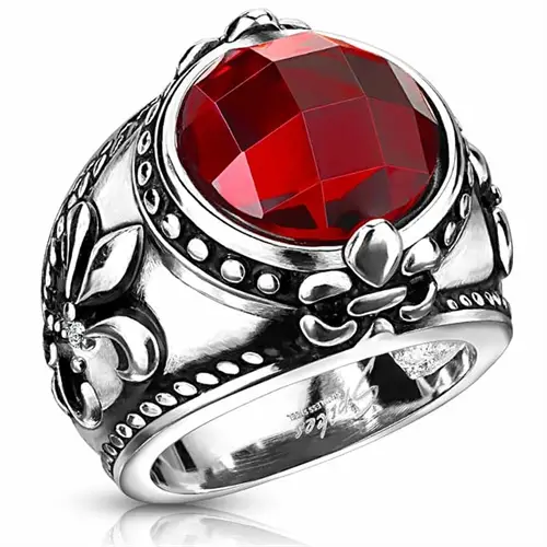 Fleur De Lis Biker Ring - Unik Fashion Smykke