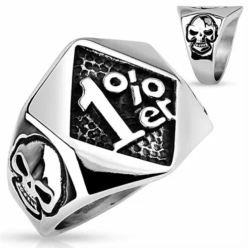 1 Ring i Rustfrit Stål - Biker Ring til Fantastisk Pris!