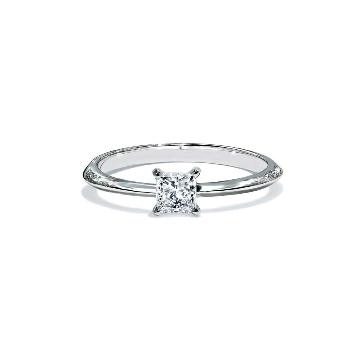 Oxford Sølv Firkantet Solitaire Ring - Gaveidéer Under 1200 Kr