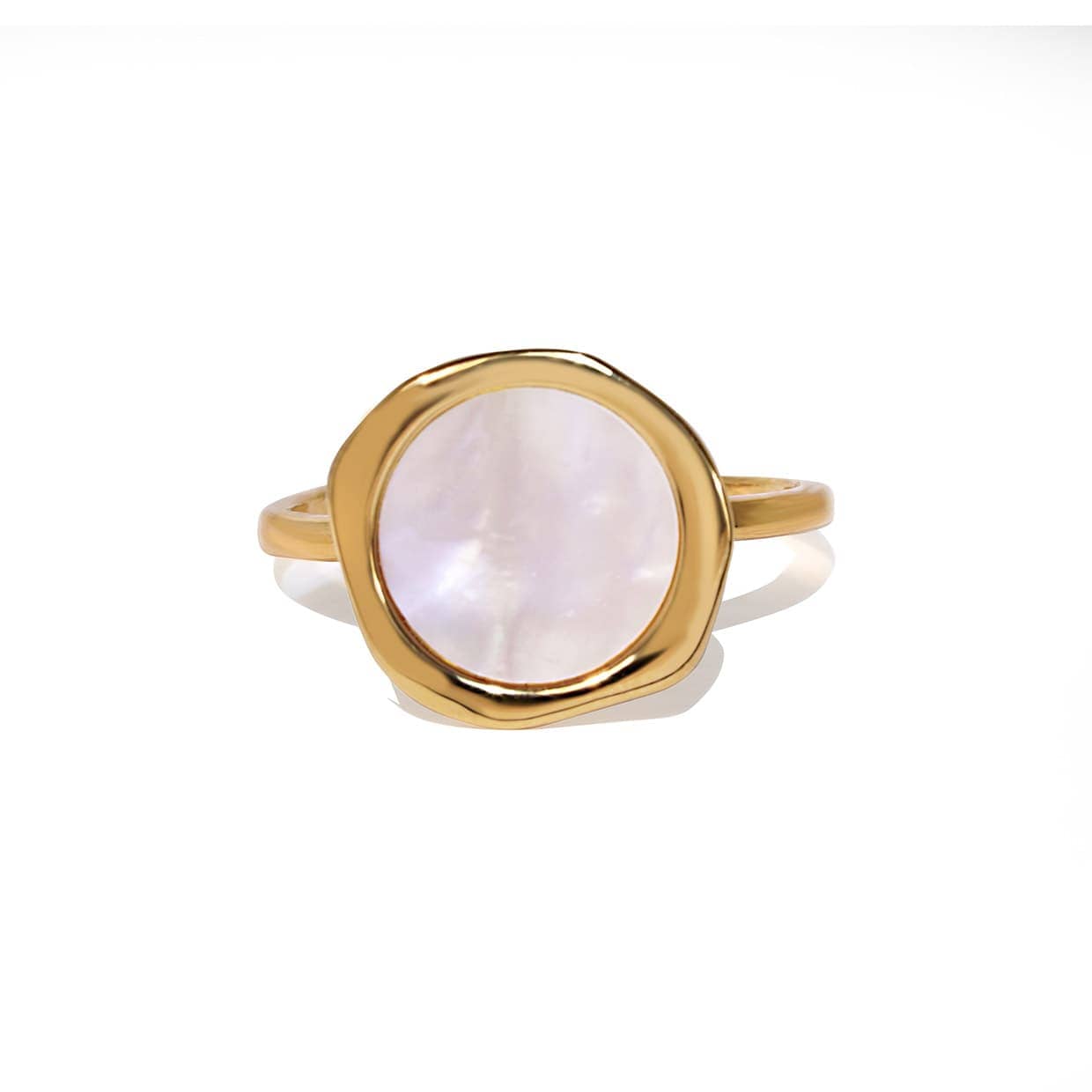 Bold Justerbar Ring i Perlemor - Gaver Til Hende