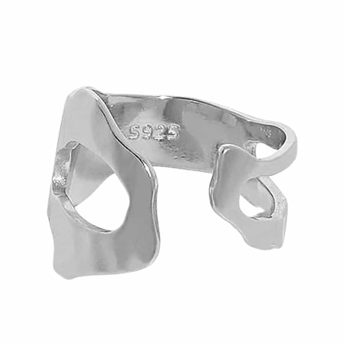 Nyx Ring i Sølv - Justerbar Ring fra Promiz.dk