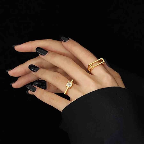 Aoide Ring i Forgyldt Sterlingsølv - Justerbar Elegance