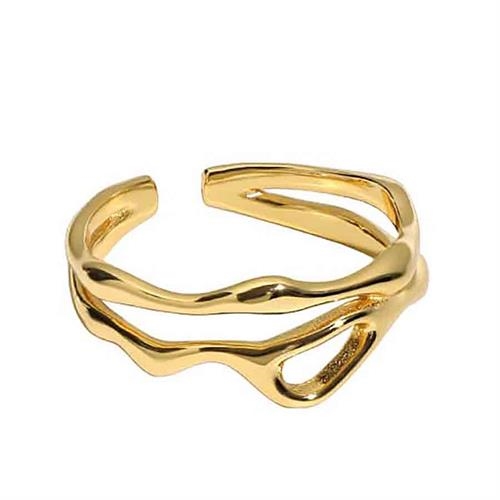 Ira Forgyldt Sterling Ring - Justerbar Ring til Fantastisk Pris