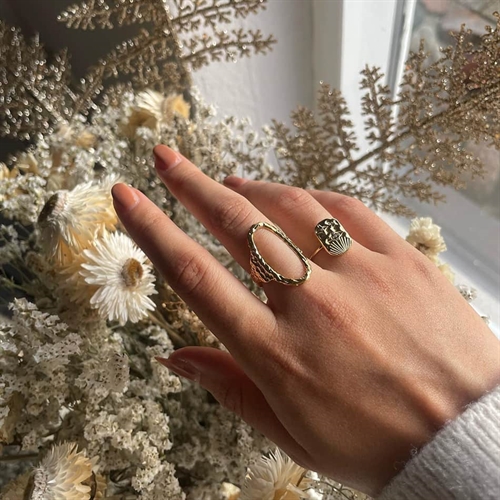 Lionetta Ring i 14k belagt ædelstål - Fantastisk tilbud!