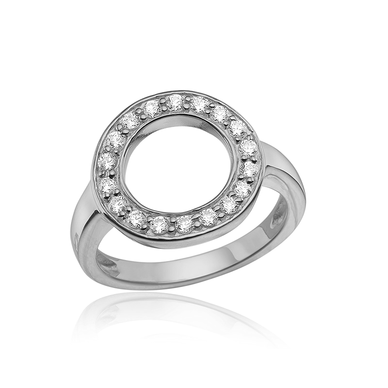 Sølvring med Zirkoner - Fantastisk Tilbud!