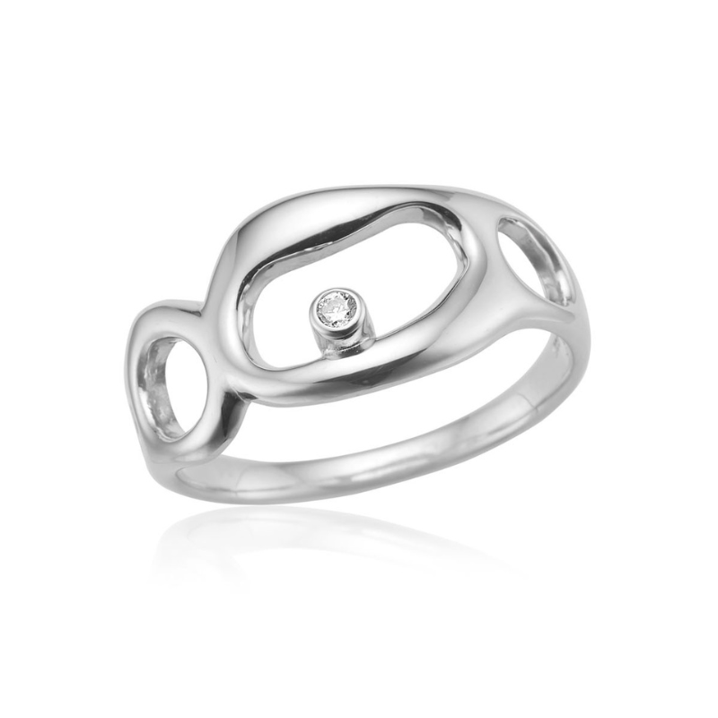 Sølvring med Zirkonia – Nyhed til Fantastisk Pris!