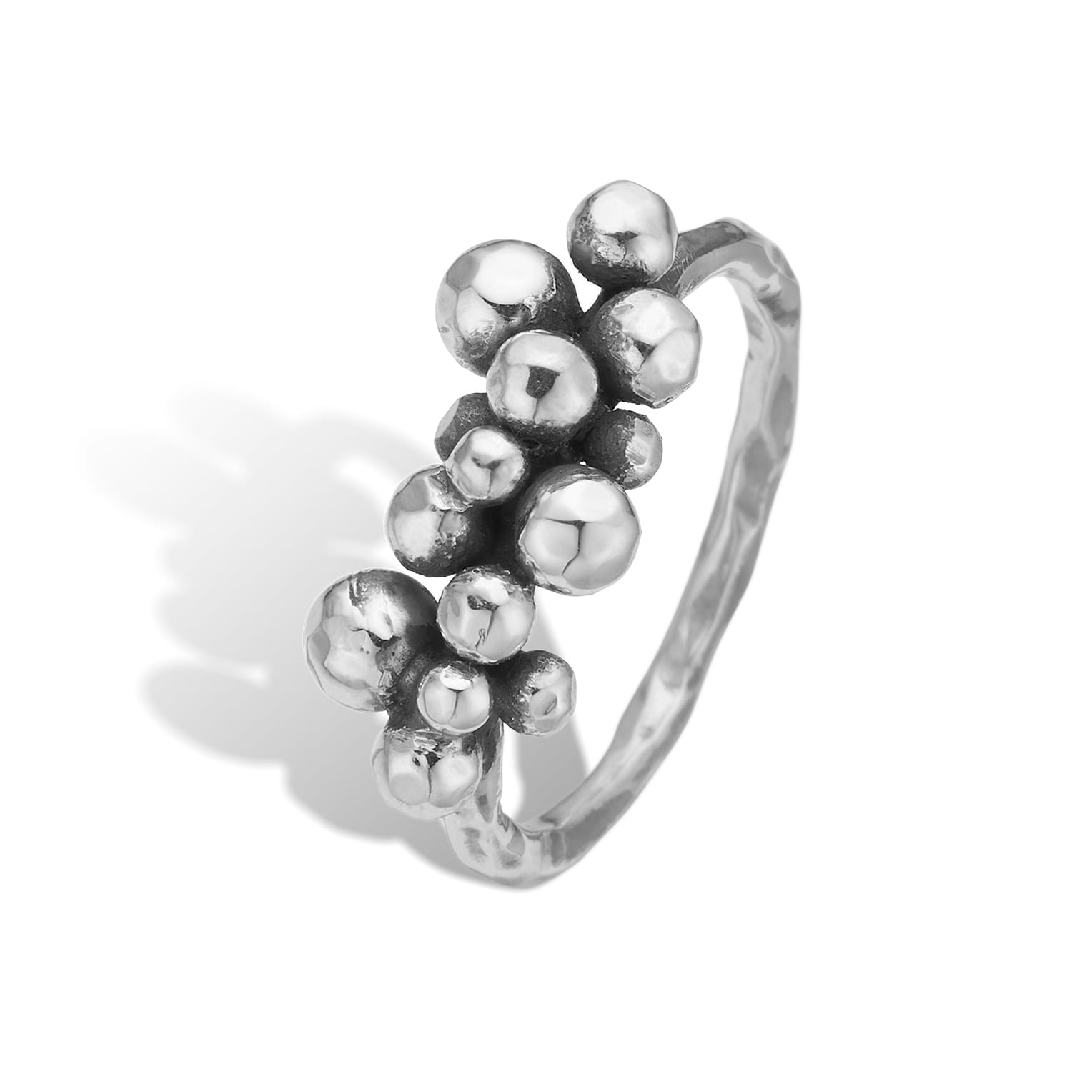 Rose Buds Sølv Cluster-13 Ring - Hurtig Levering!
