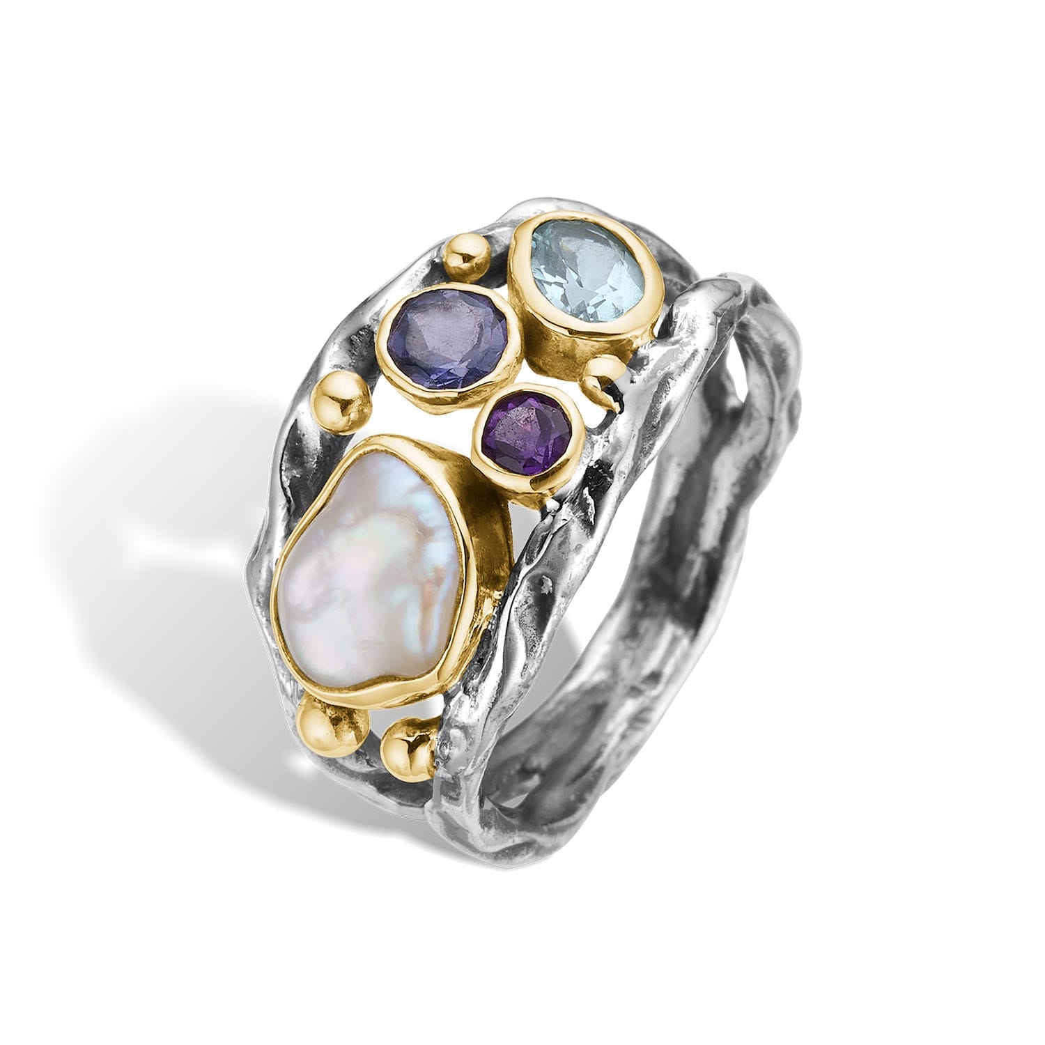 Grace Duo Boquet Blå Ring - Hurtig Levering!