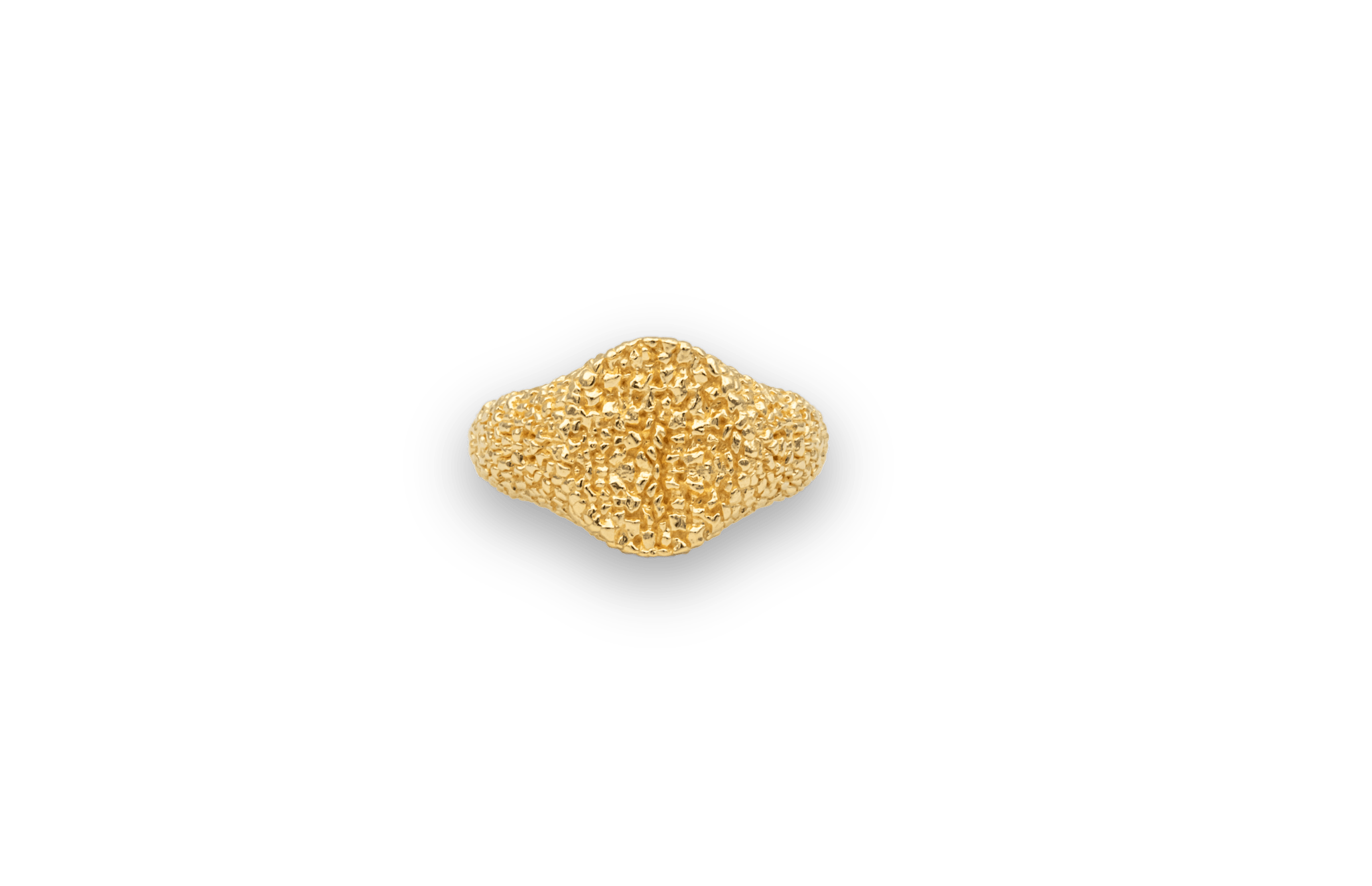 Ix Crunchy Mini Oval Ring i Guld - Hurtig levering!