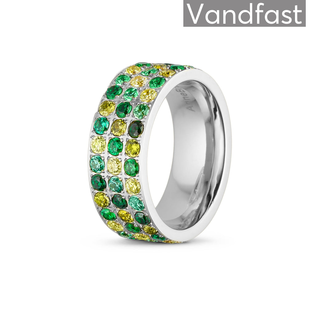 Annebrauner Alliance Green Mix Ring - Unik Smykkeoplevelse