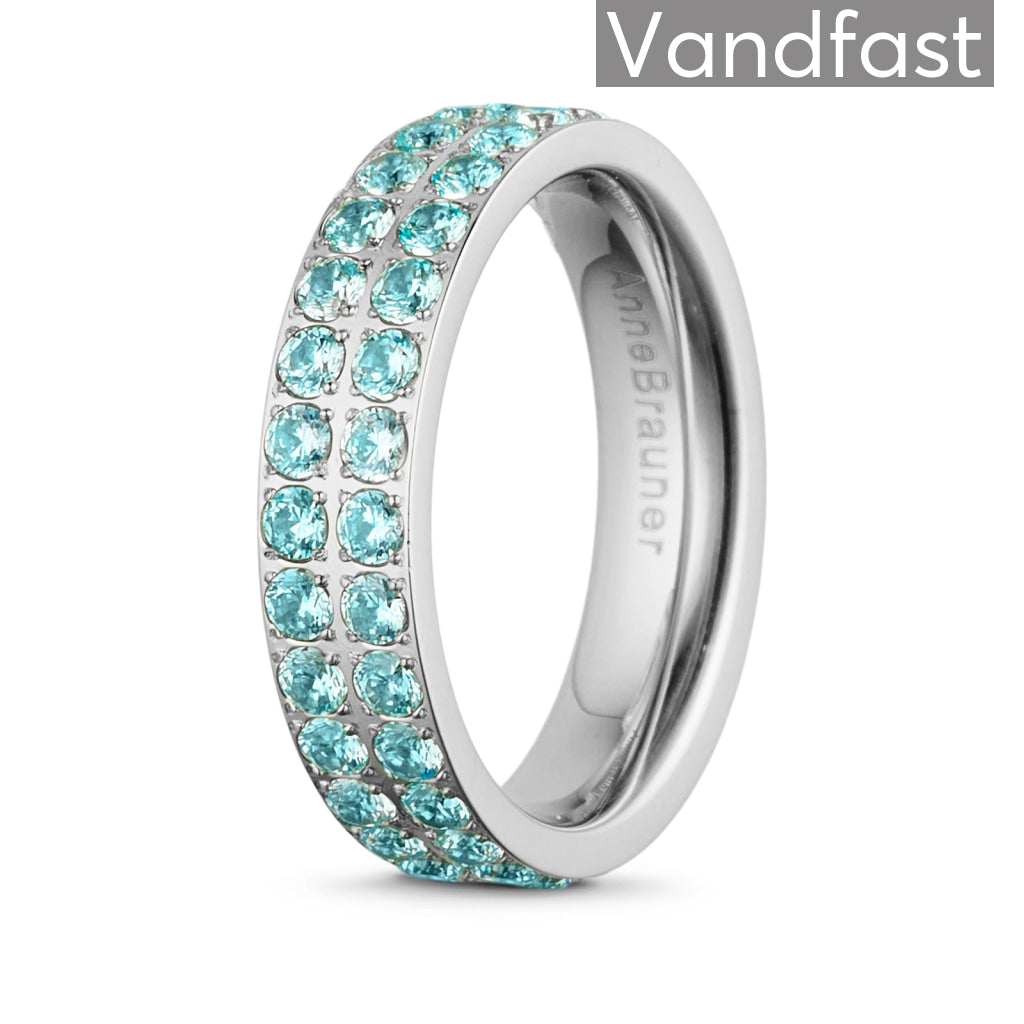 Annebrauner Alliance L-Aquamarine Ring - Eksklusivt Tilbud