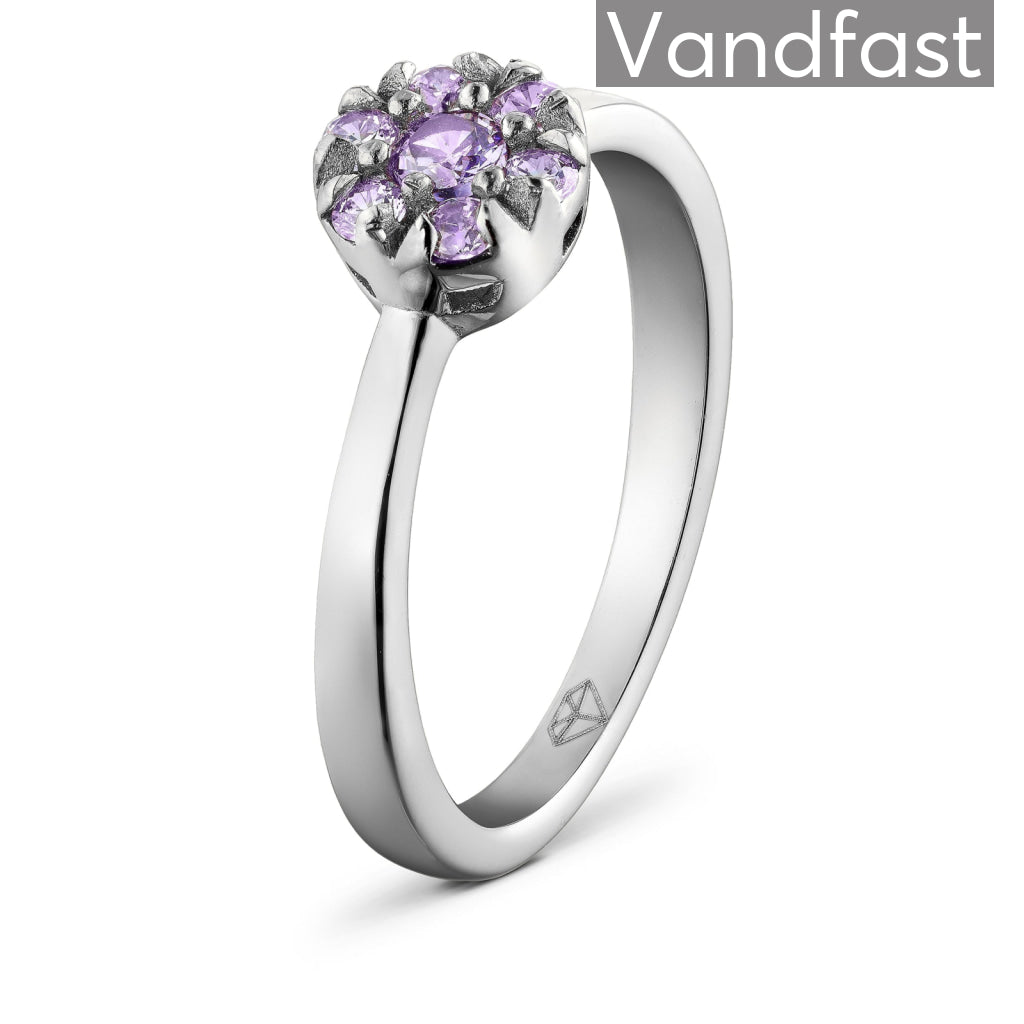 Annebrauner Blomst Violet Ring - Udsalg!