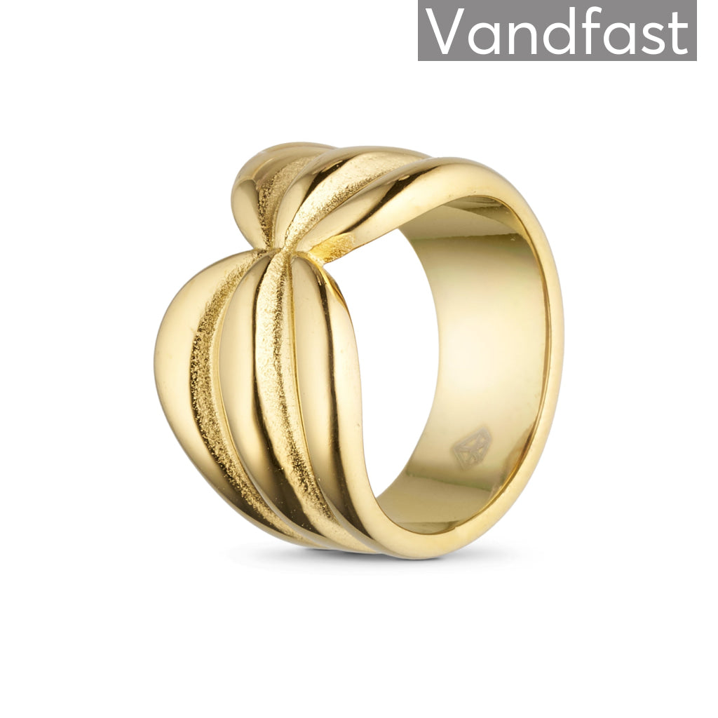 Annebrauner Opera Ring i 18k Guldbelægning - Udsalg!