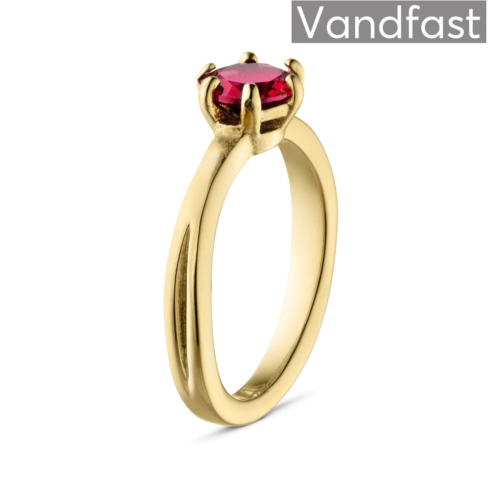Annebrauner Princess Ruby Ring i 18k Guld - Black Friday Tilbud
