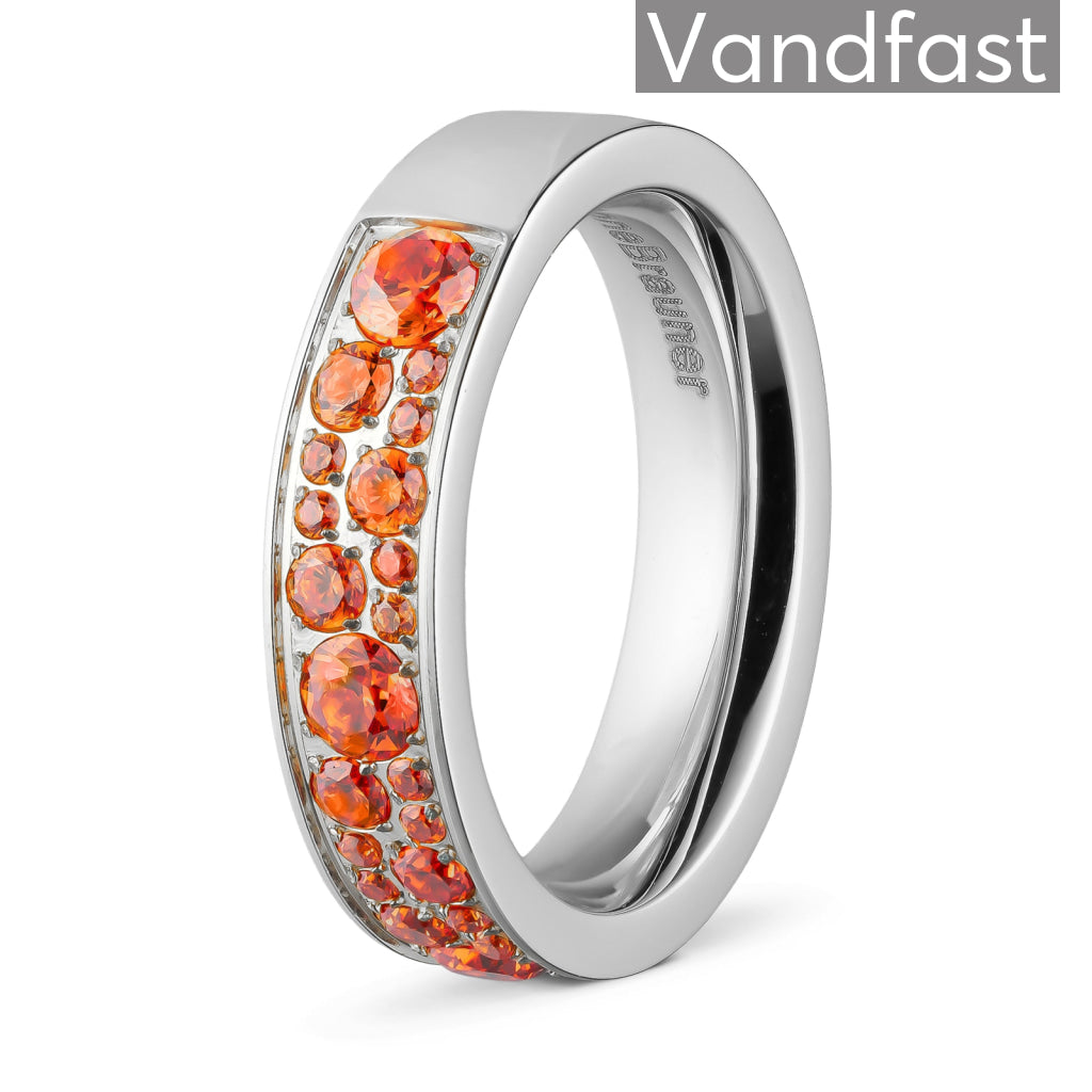 Annebrauner Funklende Orange Ring - Udsalg!