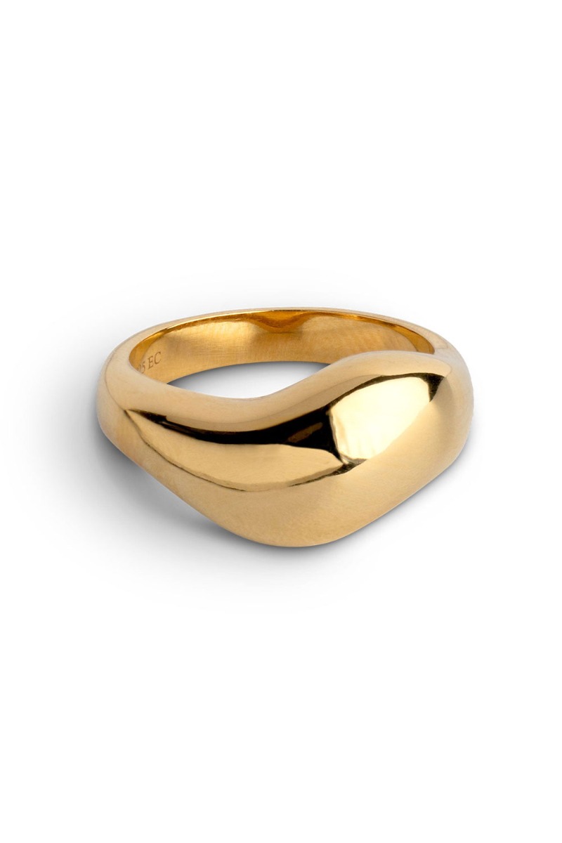 Enamel - Ring - Ring Agnete Large - Gold
