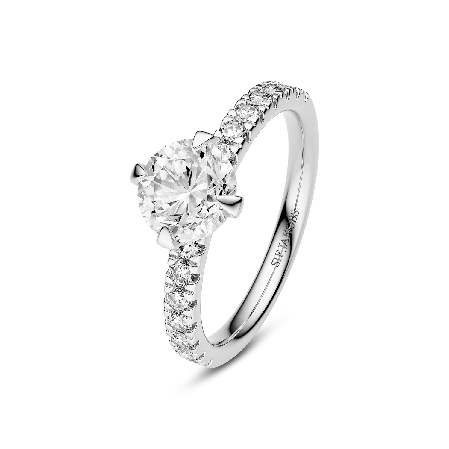 Ring Venice Solitaire Altro - 14 Kt Guld El Hvidguld 080-340 Ct Tw G-h Vs Lab-grown Diamanter