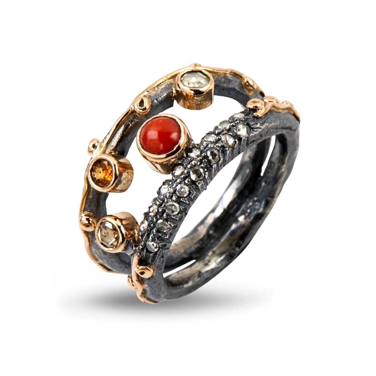 Ring Zeus Dubeca Superior Coral - Eksklusiv Diamantring