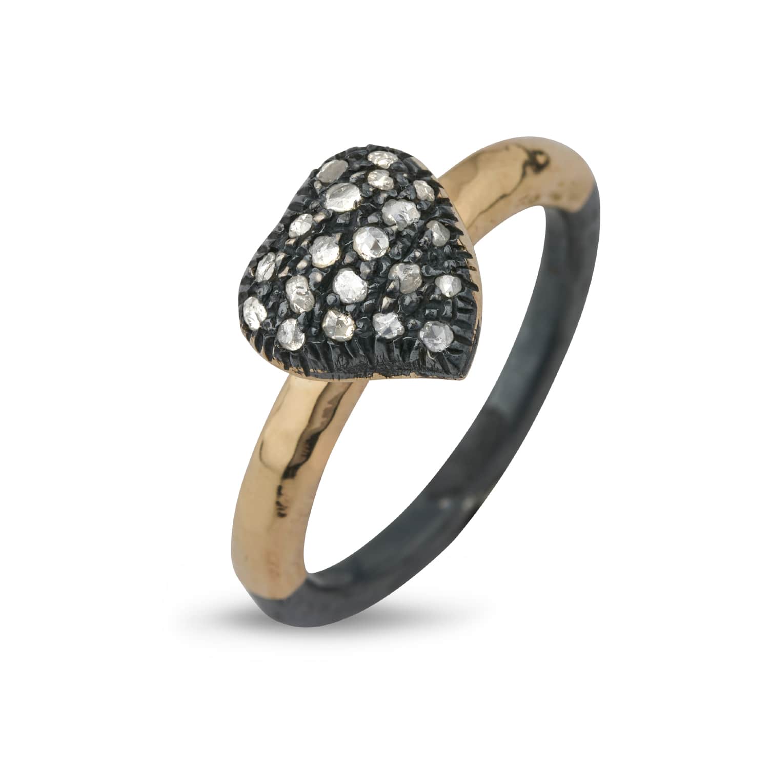 Ring Victoria Heart Pavé - Diamantring med hjertedesign