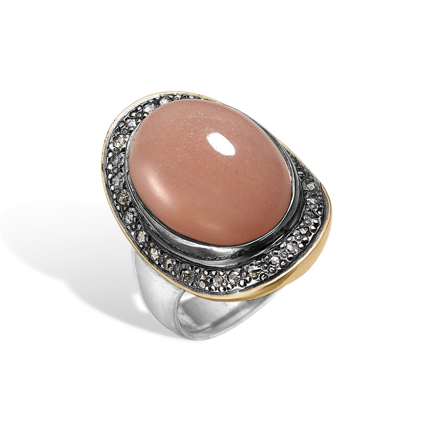 Ring Corso Boho Pink Moon - Unik Diamantring på tilbud