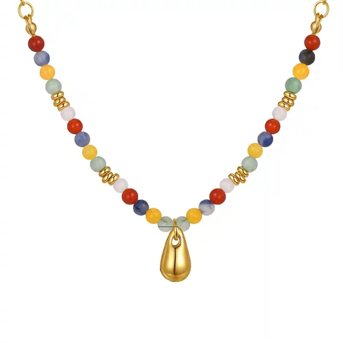 Forgyldt Halskæde med Sammenflettede Ringe på Tilbud