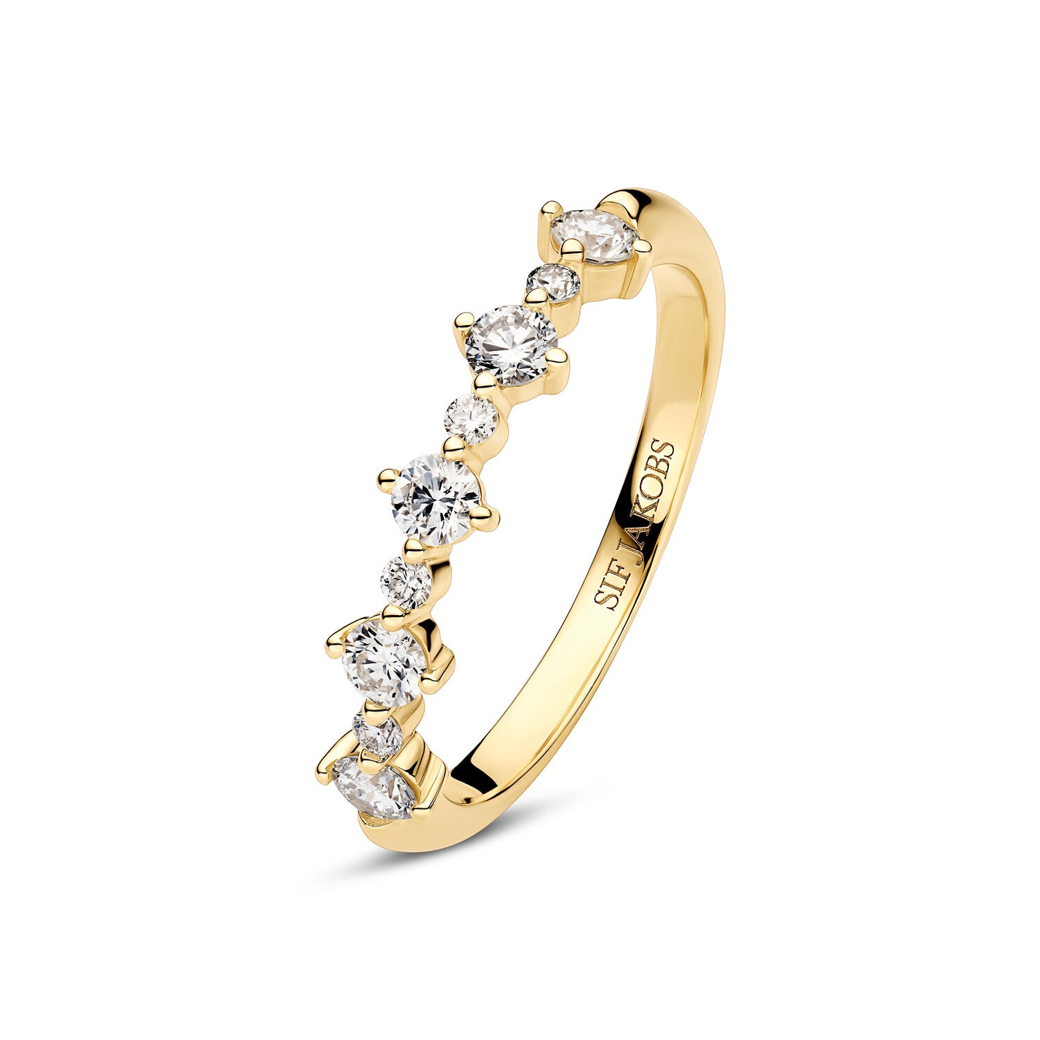 Ring Brina - 14 Kt Guld El Hvidguld 050 Ct Tw G-h Vs Lab-grown Diamanter
