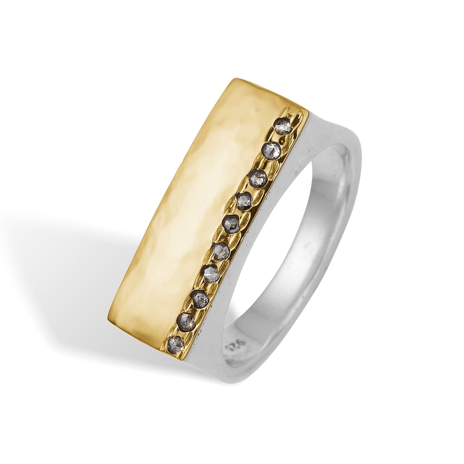 Brooklyn Gold Top Ring - 52
