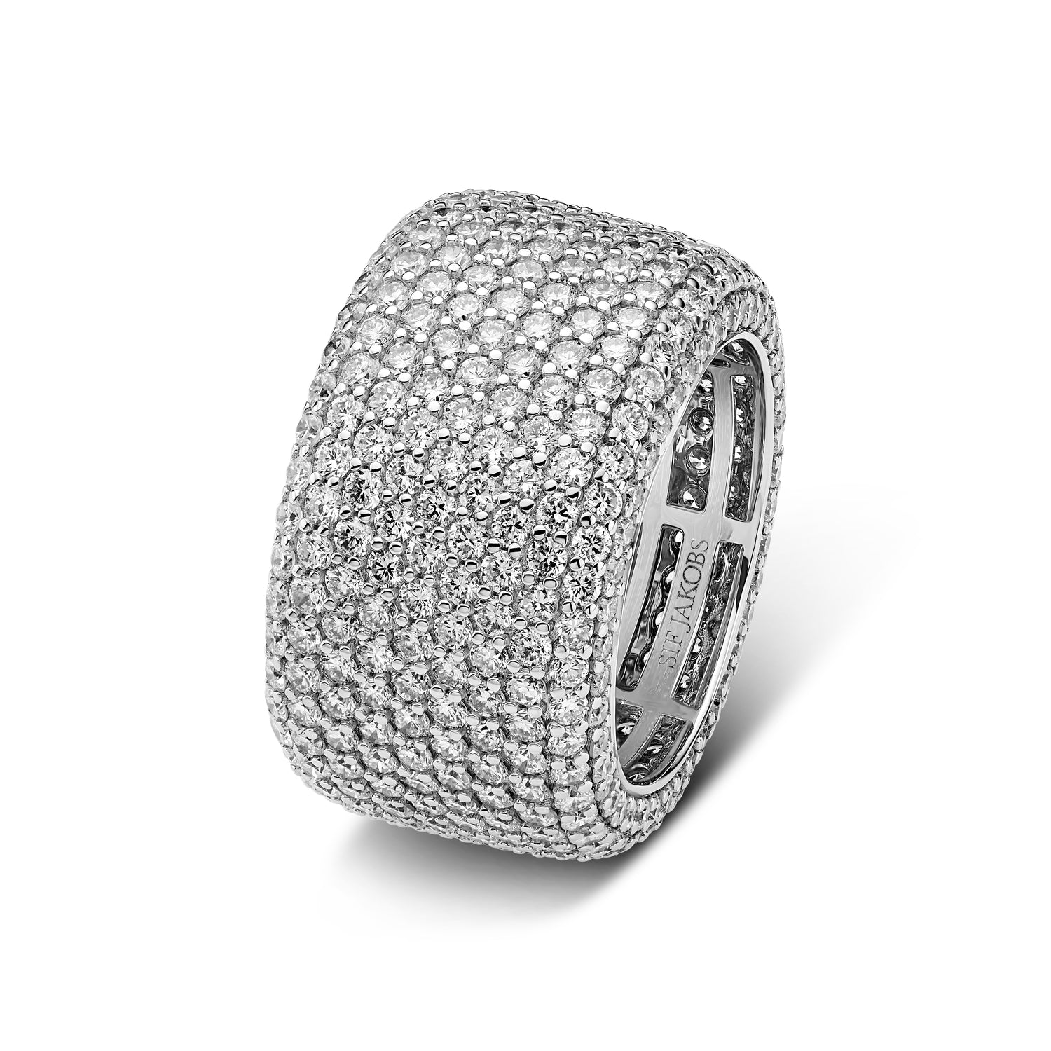 Ring Ravello - 14 Kt Guld El Hvidguld 729-818 Ct Tw G-h Vs Lab-grown Diamanter