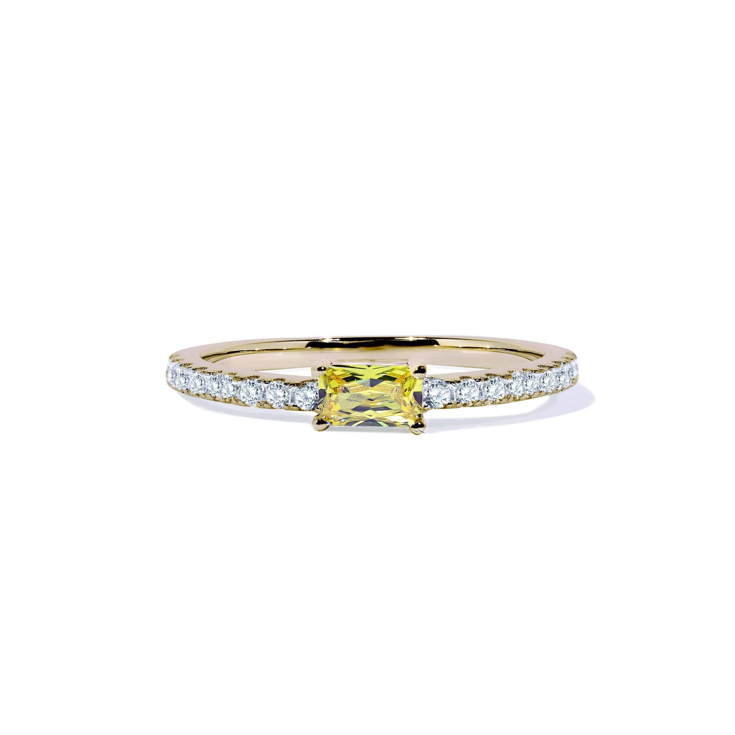Oxford Gul Loveable Radiant Ring I Guld Vermeil